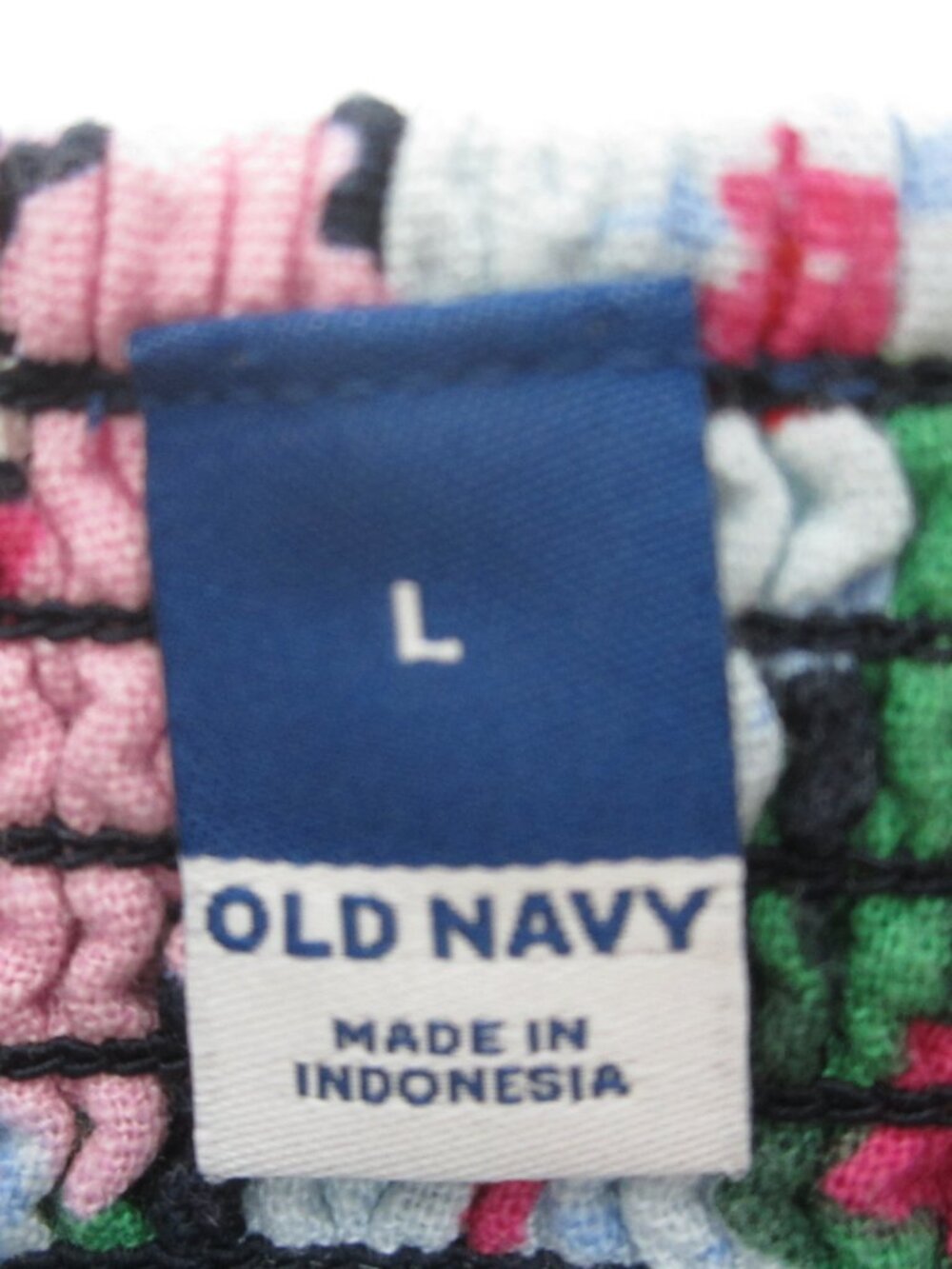 Old Navy NEW Womens Size L Multi Color Floral Cami Mini Dress Linen Rayon Blend - Picture 7 of 9